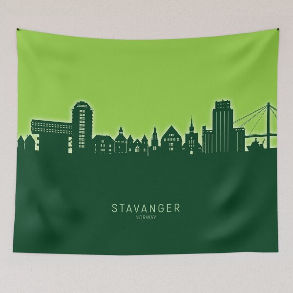 Item preview, Stavanger Norway Skyline designed and sold by ArtPrints.