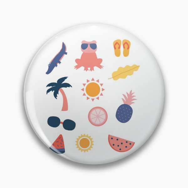 Item preview, summer items fruits animals : palm -crocodile- sunglass - sandals and more... (summer escape) designed and sold by charaf19.