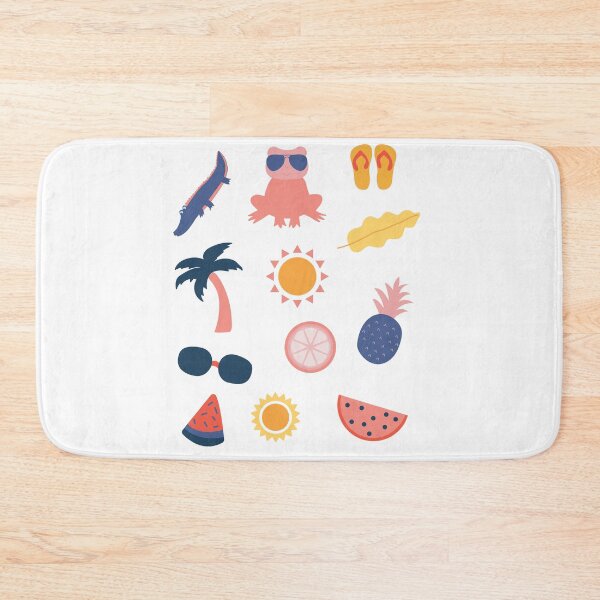 Item preview, summer items fruits animals : palm -crocodile- sunglass - sandals and more... (summer escape) designed and sold by charaf19.