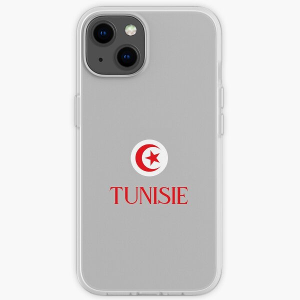 Tunisie Rouge Coque souple iPhone