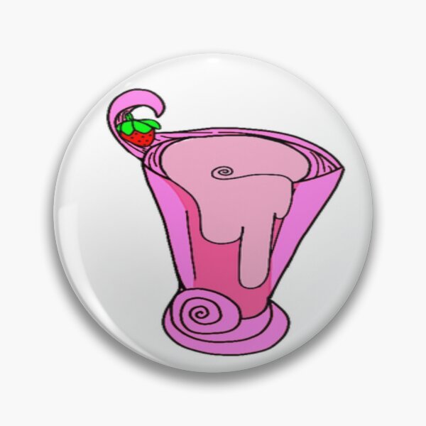 Item preview,  Strawberry milkshake- hot pink glass designed and sold by beckyhowling.