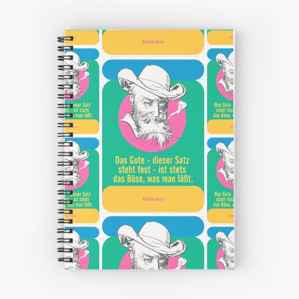 Item preview, Wilhelm Busch quote, German poet designed and sold by Mauswohn.