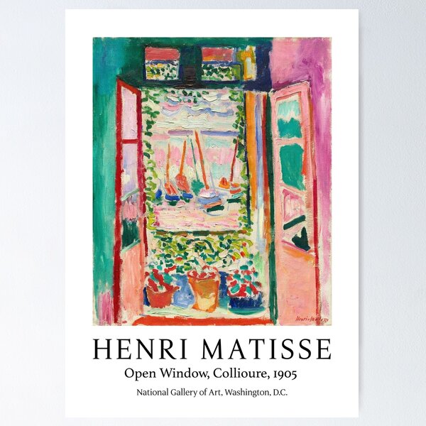 Henri Matisse Open window, Collioure exhibition art Poster