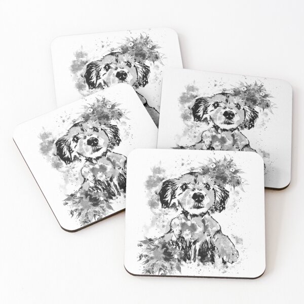 Item preview, Custom dog portrait  Watercolor 4 designed and sold by Nora Gad.