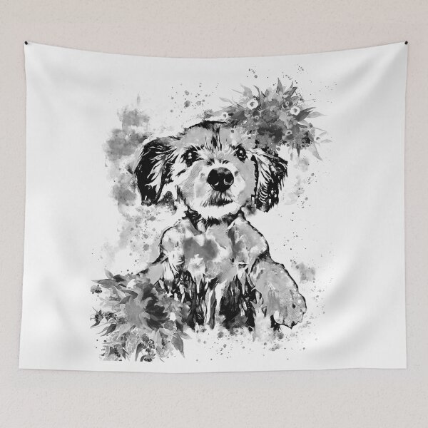 Item preview, Custom dog portrait  Watercolor 4 designed and sold by Nora Gad.