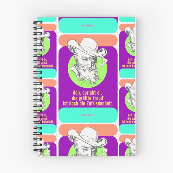 Item preview, Satisfaction, Wilhelm Busch Quote designed and sold by Mauswohn.
