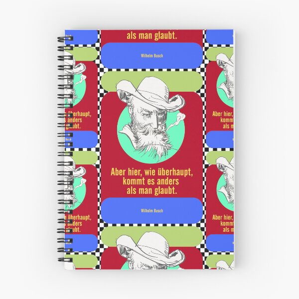 Item preview, But here, as in general, things turn out differently than one might think, Wilhelm Busch Quote designed and sold by Mauswohn.