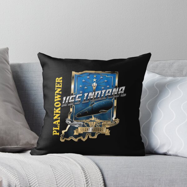 Item preview, USS Indiana Plankowner Crest for Dark Colors  designed and sold by anamartineze.