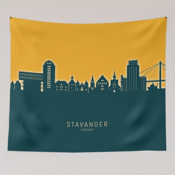 Item preview, Stavanger Norway Skyline designed and sold by ArtPrints.
