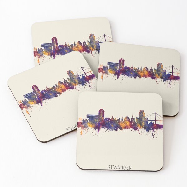 Item preview, Stavanger Norway Skyline designed and sold by ArtPrints.