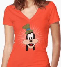 Goofy! Women's Fitted V-Neck T-Shirt