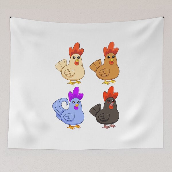Item preview, Stardew Valley chickens  designed and sold by JoellenFuller.