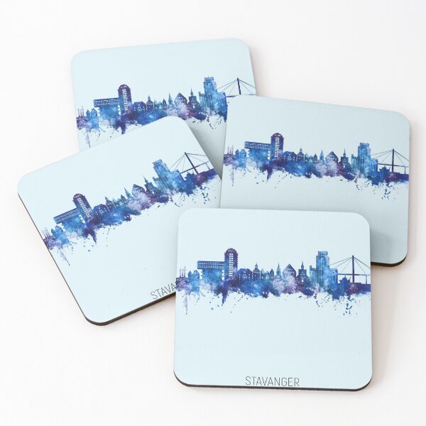 Item preview, Stavanger Norway Skyline designed and sold by ArtPrints.
