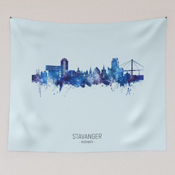Item preview, Stavanger Norway Skyline designed and sold by ArtPrints.