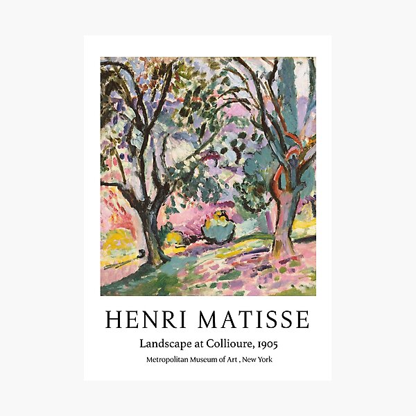 Item preview, Henri Matisse art Landscape at Collioure exhibition art designed and sold by Digital  Cloud.