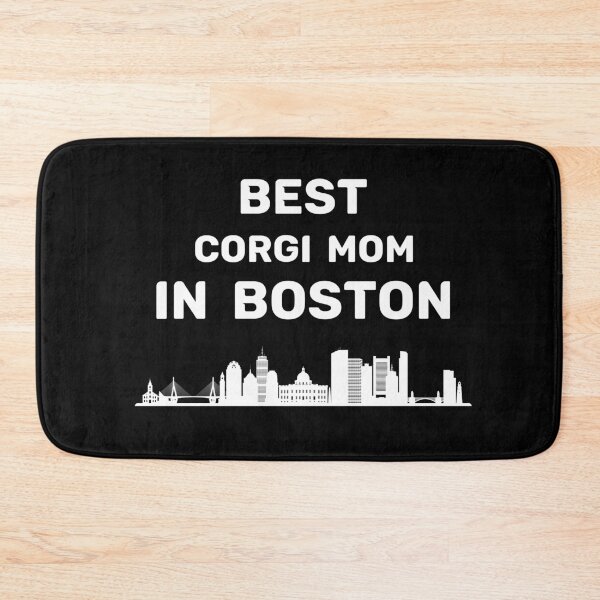 Artikelvorschau, Corgi Mom - Boston - Beste Mutter - Skyline entworfen und verkauft von Beyond Words.