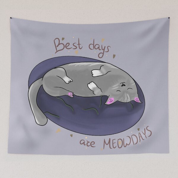 Item preview, Best days are meowdays  designed and sold by Antiope33.