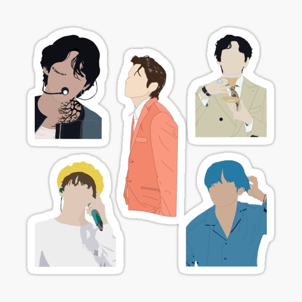 Artikel-Vorschau von BTS Taehyung Butter Sticker Pack, designt und verkauft von NoonaStudio.