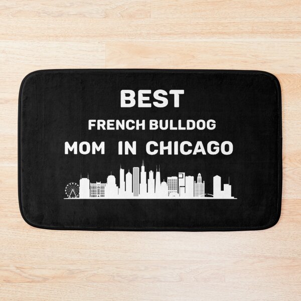Item preview, Mamá Bulldog Francés - Chicago - Mejor mamá - Skyline designed and sold by Beyond Words.