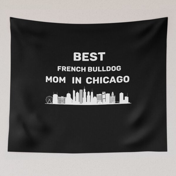 Item preview, Mamá Bulldog Francés - Chicago - Mejor mamá - Skyline designed and sold by Beyond Words.