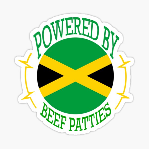 Powered by Jamaican Beef Patties Sticker