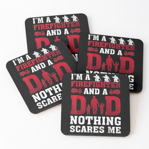 Item preview, Mens I'm A Firefighter And A Dad Nothing Scares Me Father's Day  designed and sold by tashiav.