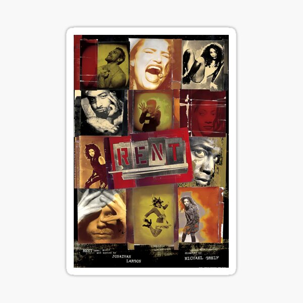 Aperçu de l'œuvre Vintage Rent Rock Musical, signé par le casting original complet 1996 créée et vendue par RakimCraft.