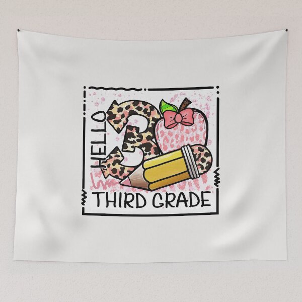 Item preview, Hello Third Grade Apple Pencil designed and sold by WaveOcean123.