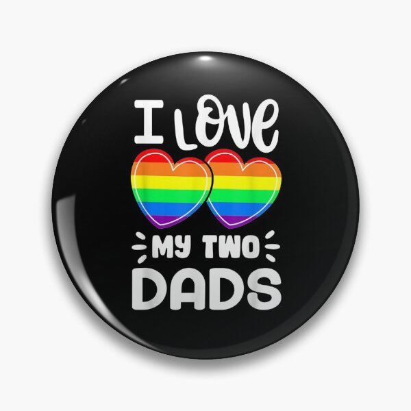 Item preview, I Love My Two Dads Gay Dad Lgbt Pride Month Rainbow Heart  designed and sold by tashiav.