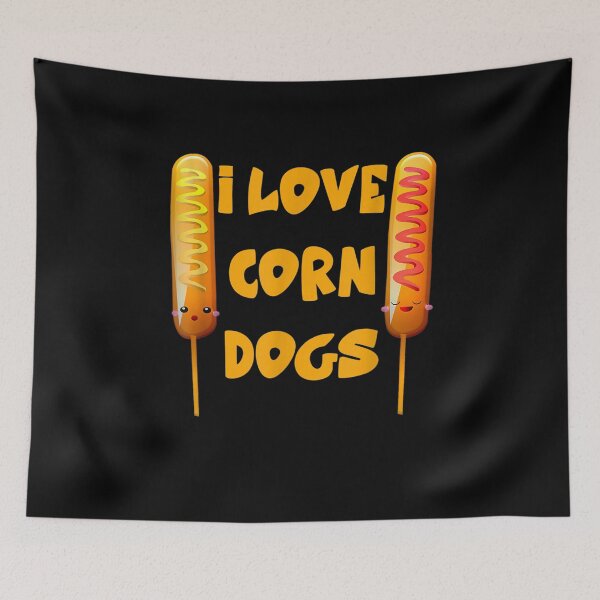 Item preview, I Love Corn Dogs Funny Food Lover Gag Corndog Costume  designed and sold by tashiav.