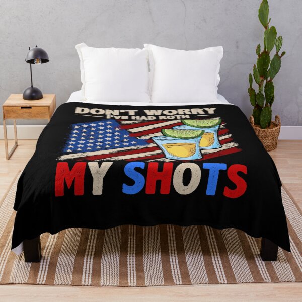 Item preview, Don't Worry I've Had Both My Shots Two Shots Tequila USA Flag designed and sold by FucaGirl.
