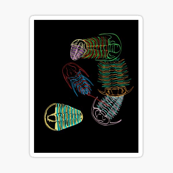 Cambrian Era Trilobites 2 Sticker