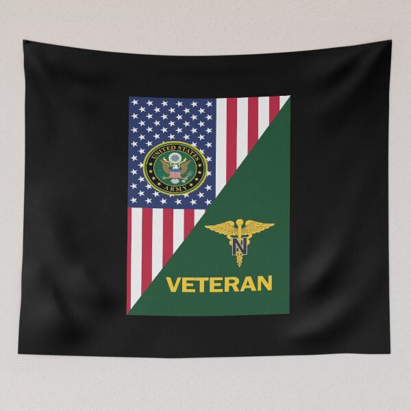 Item preview, US Army Nurse Corps Veteran Flag designed and sold by RakimCraft.