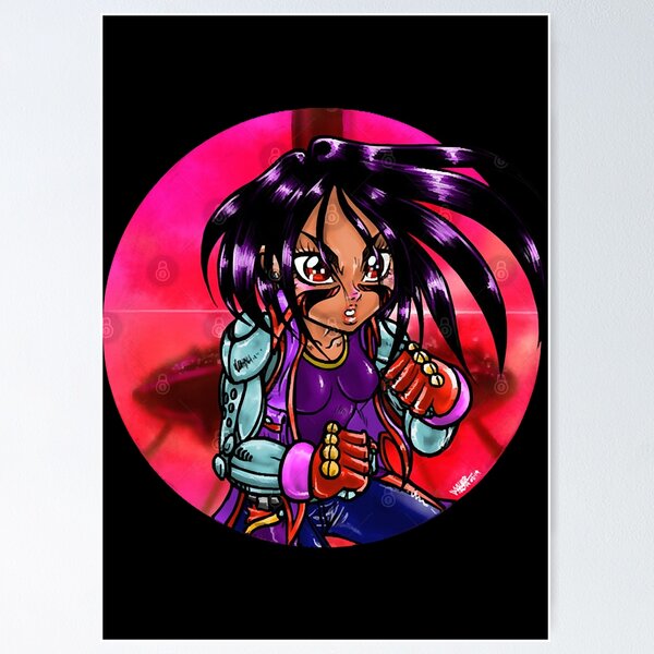 Vista previa del artículo con la obra «Alita, portadora de la llave espada, variante 2», diseñado y vendido por yshamecum.