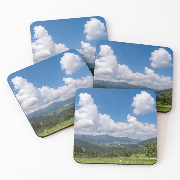 Item preview, Big Sky Country - Distant Village and Fab Clouds in the Rhodope Mountains designed and sold by Georgia Mizuleva.
