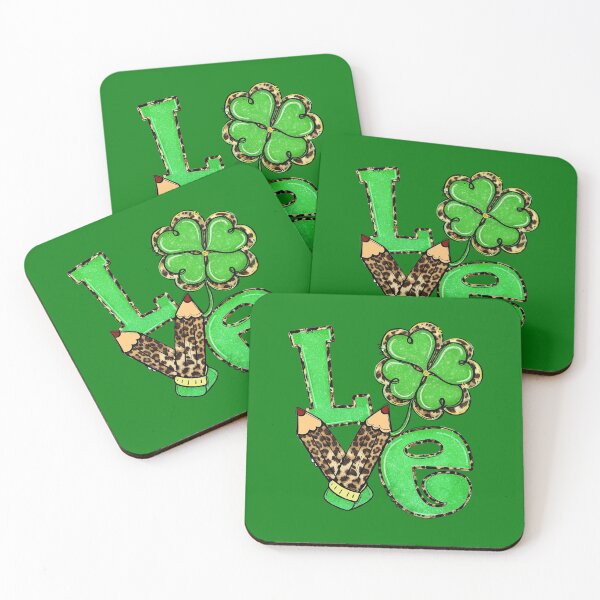 Item preview, Love Shamrock Pencil Leopard designed and sold by WaveOcean123.