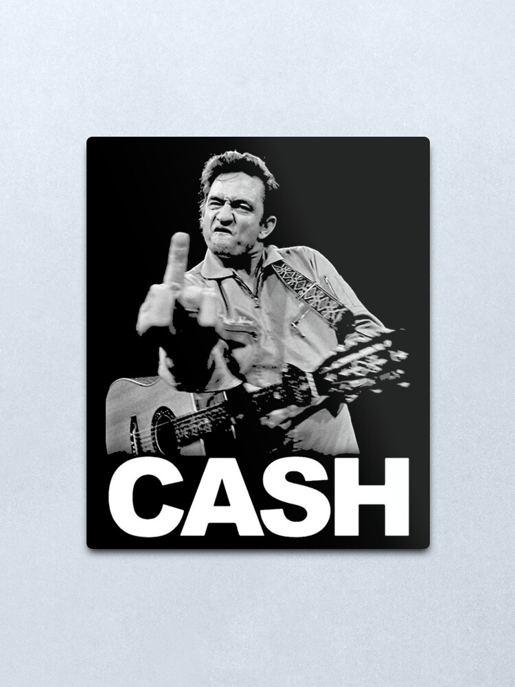 Outlaw Country Metal Sign Metal Art The Man in Black Johnny Cash