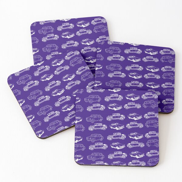 Item preview, Old Cars Collection Purple Background designed and sold by DesignMore21.