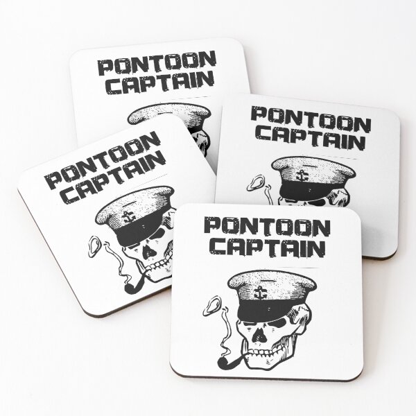 Item preview, Pontoon captain Funny skeleton skull illustration | Gifts for pontoon owners | Halloween designed and sold by Violet Treasures.