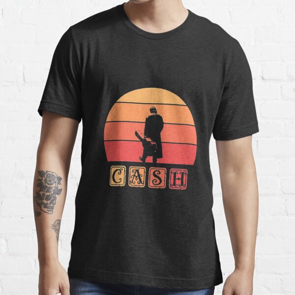 Johnny Cash Retro-Kunst Essential T-Shirt