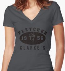 The Penitent Thief Women's Fitted V-Neck T-Shirt