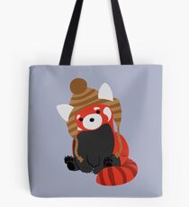 Collin the Beanie-Wearing Red Panda Tote Bag