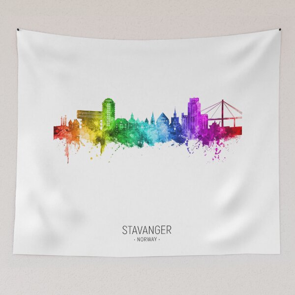 Item preview, Stavanger Norway Skyline designed and sold by ArtPrints.