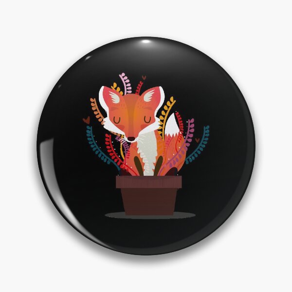 Item preview, Fox in the pot  designed and sold by vidyaclary.