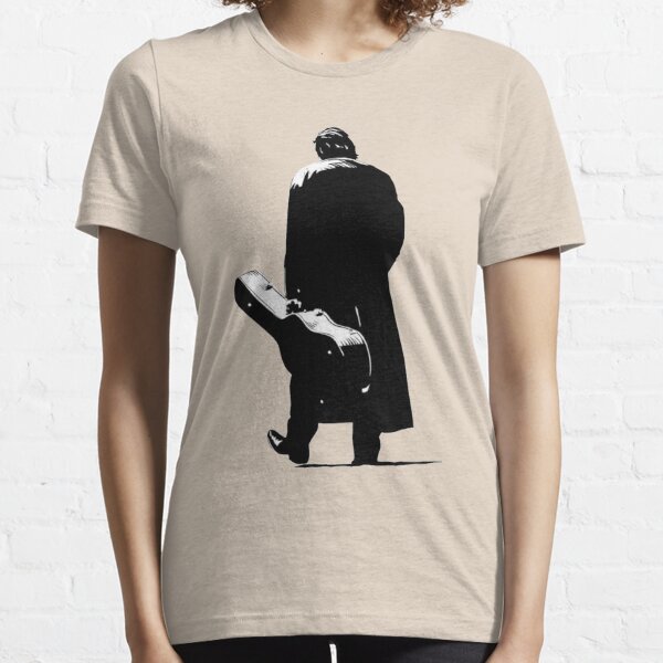 Johnny Cash Silhouette FanArt T-shirt essentiel