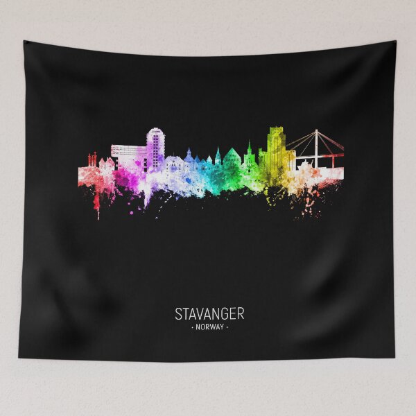 Item preview, Stavanger Norway Skyline designed and sold by ArtPrints.