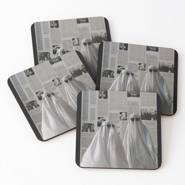 Item preview, Ghost friends (black and white abstract) designed and sold by Kuraya7211.