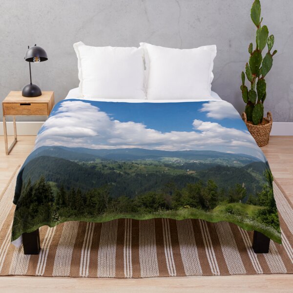 Item preview, Big Sky Country - Distant Village and Fab Clouds in the Rhodope Mountains designed and sold by Georgia Mizuleva.