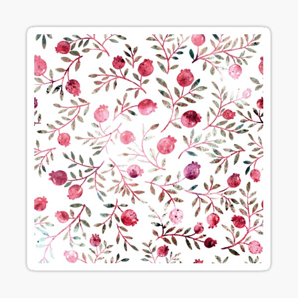 pomegranates seamless pattern Sticker