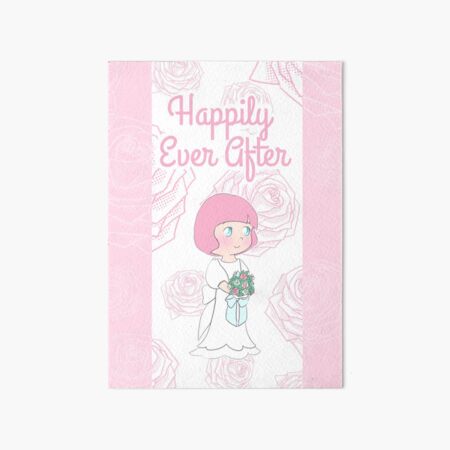 Happily Ever After (Pink) Art Board Print